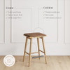 Nathan James Barker Classic Counter Height Wood Barstool 24" (B0B9Y7JPYR)
