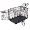 PRECISION PET 30" x 19" x 22" 3-Door Great Crate with Lock - Copper Hammertone