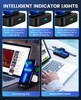 PEXXUS Portable 3 in 1 Wireless Charging Station - Black
