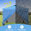 GDY 10x10 Pop Up Canopy Tent with 4 Sidewalls, Blue-Gold - Blue Gold