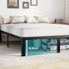 SWEETCRISPY FULL BED FRAME - 14 INCH METAL PLATFORM SUPPORT - BLACK New