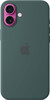 APPLE IPHONE 16 PLUS SILICONE CASE  MAGSAFE MATTE FINISH - LAKE GREEN