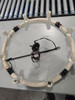 MEIXISUE FARMHOUSE WAGON WHEEL CHANDELIER 8 LIGHT OAK WHITE - OAK