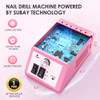 SUBAY PROFESSIONAL ELECTRIC NAIL DRILL 25000RPM NAIL FILE MACHINE - PINK