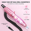 SUBAY PROFESSIONAL ELECTRIC NAIL DRILL 25000RPM NAIL FILE MACHINE - PINK