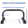 Yes4All Non-slip Steel Push Up Stand Parallel Bars Parallettes Rubber Feet Black New