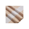 KATHY IRELAND 6 PIECE CHEVRON JACQUARD TOWEL SET WITH LETSDRY - LINEN
