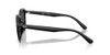 RB4459D RAY-BAN UNISEX SQUARE SUNGLASSES - BLACK/DARK GREY