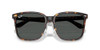 RAY-BAN RB2206D SQUARE SUNGLASSES - HAVANA/DARK GRAY
