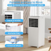 DAINSLEF 8000 BTU PORTABLE AIR CONDITIONER, BLACK COVER - WHITE-BLACK COVER