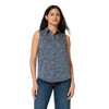 AEWM93015M26 Amazon Essentials Women's Regular-Fit Sleeveless Blouse, Navy L New