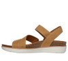 163252 Skechers Women LIFTED COMFORT Flatform Sandal, Chestnut, Size 8