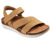 163252 Skechers Women LIFTED COMFORT Flatform Sandal, Chestnut, Size 8