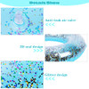 Elcoho 8 Pieces 36in Inflatable Pool Floats Colorful Glitter Pool Tubes