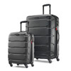 SAMSONITE OMNI PC HARDSIDE EXPANDABLE LUGGAGE SPINNER WHEELS 2-PIECE SET - BLACK New