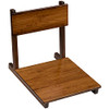 AbocoFur Bamboo Portable Floor Chair Japanese Style Legless Tatami - Walnut