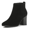 Amaravali Womens Ankle Boots, Casual Chelsea Booties AMFW216-BK-8-XHM - SIZE 9.5