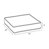 Arden Selections ProFoam Essentials Outdoor Deep Seat Cushion 24 x 24, Tan Leala