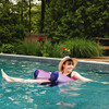 Big Joe Noodle Sling No Inflation Needed Pool Seat, Armrests 3ft - Fade Fuchsia