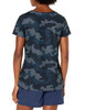 AMAZON ESSENTIALS WOMEN'S ACTIVE T-SHIRT, L, BLACK/NAVY CAMO New