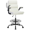 AMSEATEC DRAFTING CHAIR TALL OFFICE WITH FOOTREST FOR STANDING DESK WHITE New