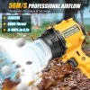 GENERIC CORDLESS LEAF BLOWER COMPATIBLE WITH DEWALT 20V BATTERY - YELLOW/BLACK