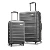 SAMSIONITE OMNI 2 HARDSIDE EXPANDABLE SPINNER WHEELS 2-PIECE Set SOLID CHARCOAL