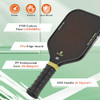 FLYKEY PICKLEBALL PADDLES, T700 CARBON FIBER PICKLEBALL PADDLE - BLACK New