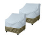 MONSOON PATIO CHAIR COVER WATERPROOF OUTDOOR LAWN PATIO CHAIR 36" - 2PK - GREEN
