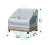 MONSOON PATIO CHAIR COVER WATERPROOF FURNITURE CHAIR COVER 36" - 2Pk - Green New
