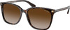 RALPH LAUREN VVCV RA5293 SQUARE SUNGLASSES - SHINY DARK HAVANA GRADIENT BROWN