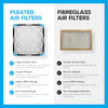 SIMPLY FILTERS 16"X25"X2" MERV 8 FPR 5 PLEATED FURNACE AIR FILTER 6-PACK WHITE New