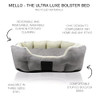 Pet Passion Mello-The Ultra Luxe Bolster Dog Bed with Removable Washable Pillow New