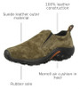J60787 Merrell Men's Jungle Moc Slip-On Shoe,Gunsmoke,Size 10