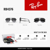 RAY-BAN AVIATOR SUNGLASSES FOR MEN FOR WOMEN 601/8G 57-16-145-3N BLACK/GRAY GRAD