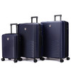 TUCCI ITALY SPETTRO 3-PIECE HARDSIDE LUGGAGE SET - BLUE New