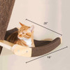 SHENGOCASE Cat Tree Tower Accessories Replacement Parts Hammock Bed - Gray