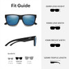 SMITH LOWDOWN 2 SUNGLASSES WITH CHROMAPOP POLARIZED LENSES – MATTE BLACK/BLUE