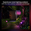 PHILIPS HUE DISCOVER OUTDOOR FLOOD LIGHT FIXTURE 15W, LED COLOR-CHANGING - BLACK