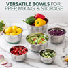 COOK WITH COLOR STAINLESS STEEL MIXING BOWLS WITH LIDS 12 PIECES - SAGE