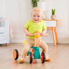 B. toys Smooth Rider Wooden Toddler Bike, 4-Wheel Push Ride-On Toy, Riding