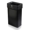 CLOROX SLIM OPEN TOP STAINLESS STEEL TRASH CAN, MATTE BLACK, 13 GAL/50L New