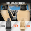 VEVOR SCU055FG SEAT COVERS, UNIVERSAL CAR SEAT COVERS FRONT SEATS - BEIGE