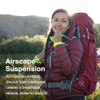 OSPREY ARIEL 55L WOMEN'S BACKPACKING BACKPACK, MEDIUM GRAY, WXS/S - SIZE: WOMEN New