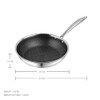 T TABAKH VINOD NUTRI-TECH SAS HONEYCOMB FRYPAN 26 CM TP/NTNSFP-26 - SILVER