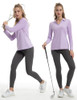 FK3140LST FKEEP WOMEN'S Tennis Golf Shirt Long Sleeved Lavender M New