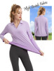 FK3140LST FKEEP WOMEN'S Tennis Golf Shirt Long Sleeved Lavender M New