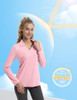 FKEEP WOMEN'S TENNIS GOLF SHIRT LONG SLEEVED V-NECK ATHLETIC - LIGHT PINK - S New