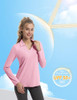 FKEEP WOMEN'S TENNIS GOLF SHIRT LONG SLEEVED TOP SPORT V-NECK ATHLETIC S -PINK New