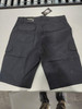 BLU ROCK MEN'S COTTON FLEX STRETCH CARGO SHORTS - SIZE: MEN 34 - BLACK New